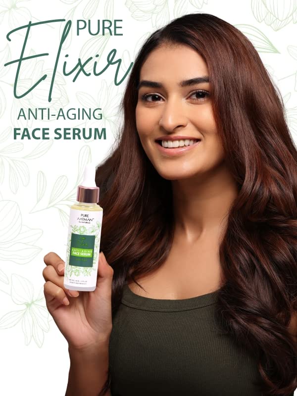 PURE AATMAN gotu kola Anti-Aging Face Serum and seven Waters Micellar Toner | Cleansing Water 100 ml & Glowing Skin serum 40 ml
