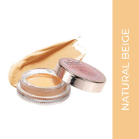 Seven Seas Mousse Foundation & Concealer - Lightweight, Full Coverage Matte Finish with SPF - Long Lasting Foundation for Face Makeup (Natural Beige)