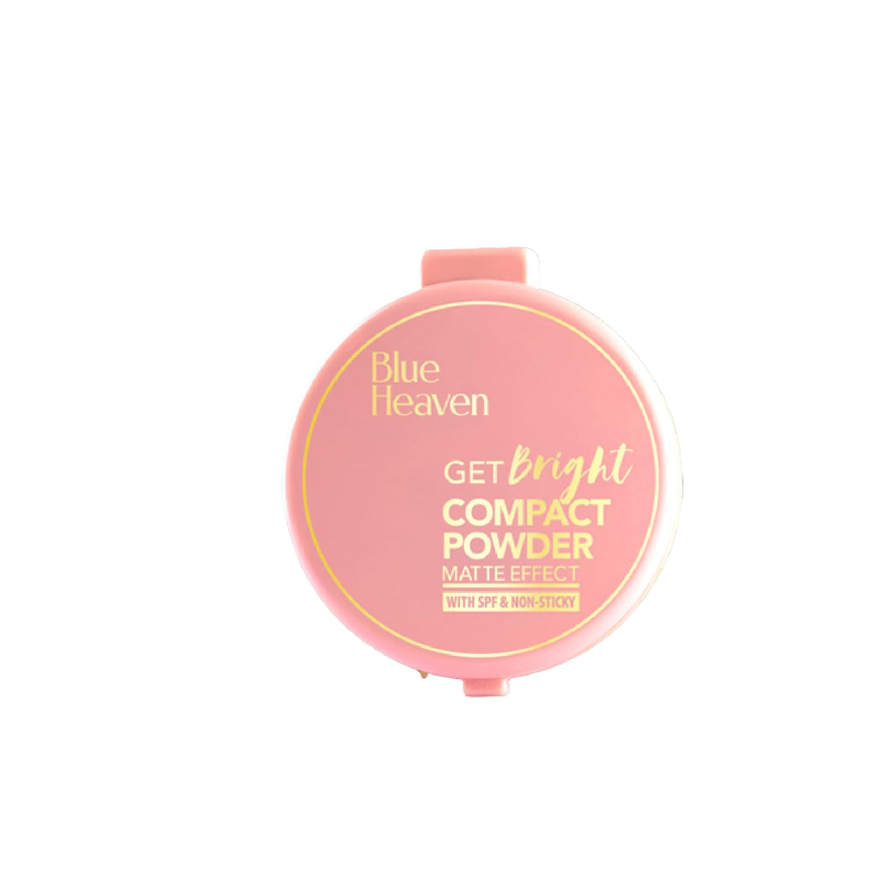 Blue Heaven Get Bright All Skin Compact Powder For Women With Spf Sun Protection, Non Sticky, Oil Free, Matte Finish Light Weight Formula, Caramel,16 Grams