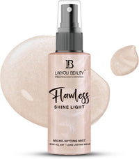 Lakyou Beauty Flawless Shine Light Micro Setting Mist 100ml | Smooths | Hydrates | Locks Makeup All Day