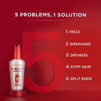 L'Oreal Paris Fall Resist 3X Anti-Hairfall Shampoo (180ml) + L'Oreal Paris Total Repair 5 Hair Serum (40ml)