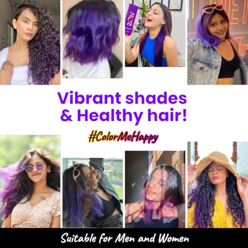 2.Oh! Italian- Violet Hair Color For Women & Men | Ammonia-Free DIY Semi Permanent Hair Color | Enriched with Argan Oil | Lasts upto 12-15 Washes