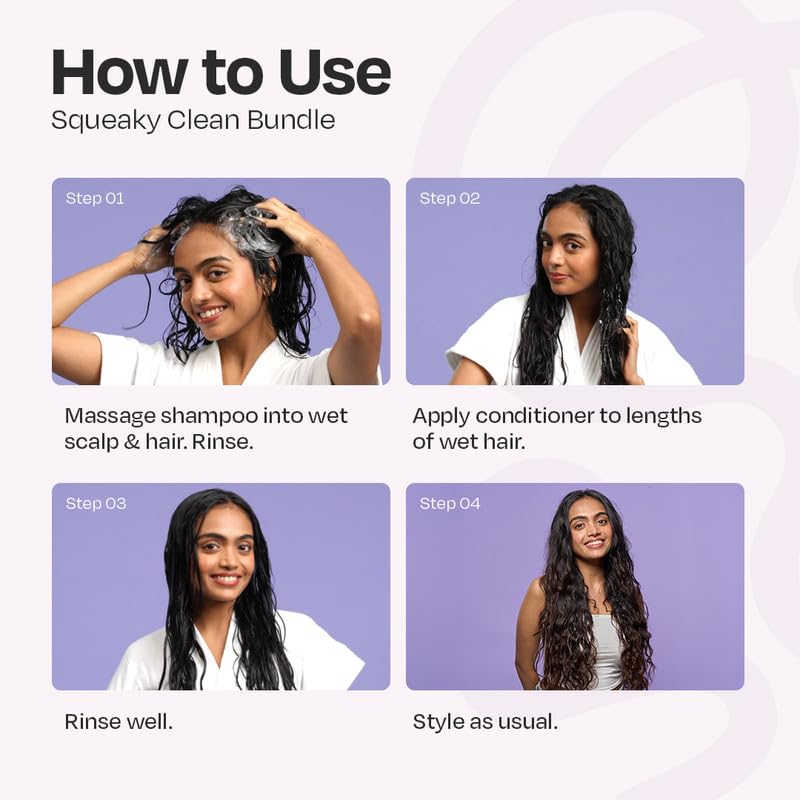 MANETAIN Squeaky Clean Clarifying Shampoo 237ml & Multipurpose Conditioner 200gm | Curl Enhancing, Frizz Control, Protein-Moisture Balance | Hard Water, Product Buildup & Scalp Reset | For All Hair Types | For Men & Women