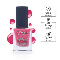 Million Colors Nail Polish Combo Pack of 6 | Long Lasting Nail Paint Quick Drying, Chip-Resistant, High Shine | Non Toxic & Paraben Free | Gift Set for Women (Multi 2, 10 ml)