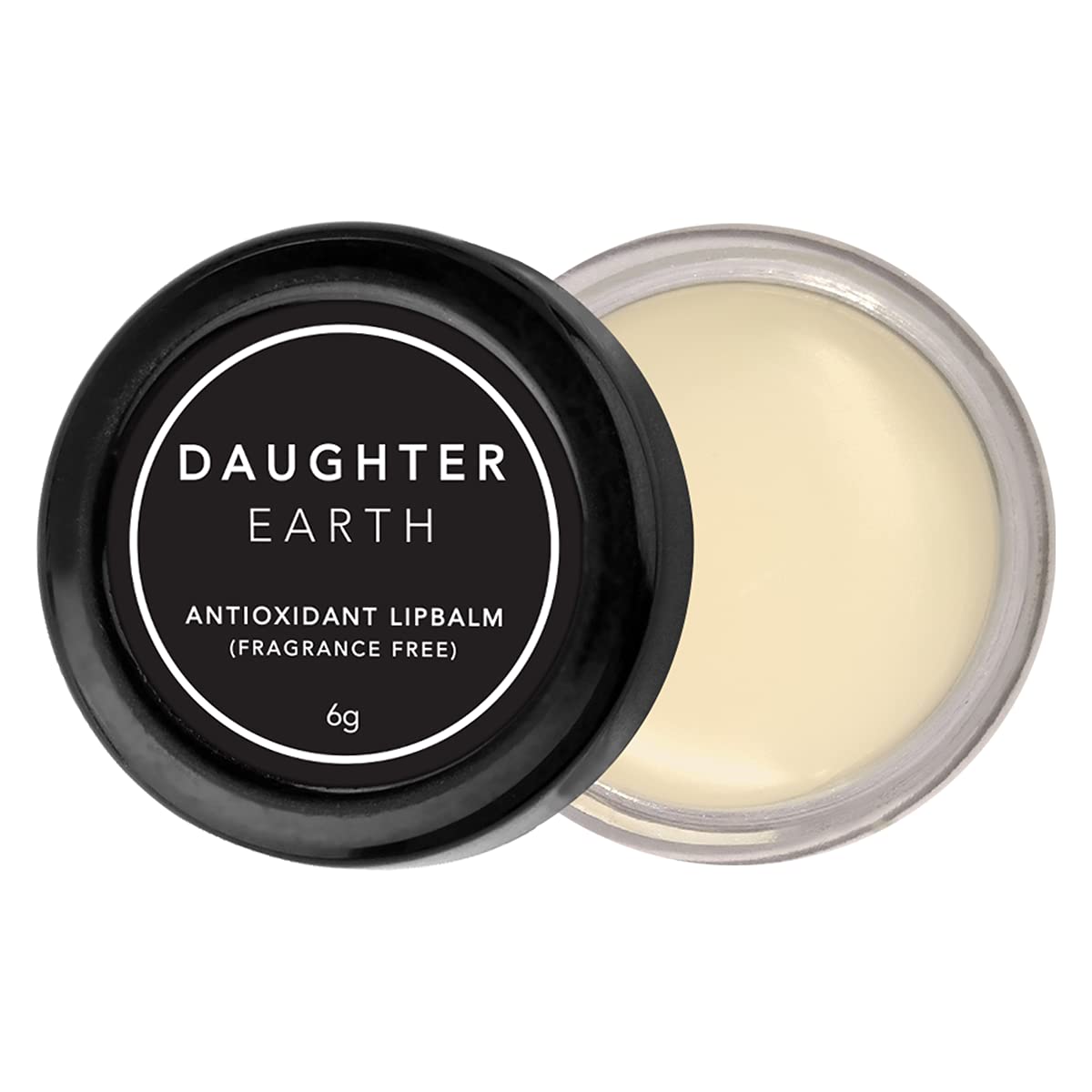 DAUGHTER EARTH Antioxidant Lip Balm | Vegan and Beeswax Free | Lip Care For Dry Chapped & Pigmented Lips | Fragrance Free Hydrating Natural Lip Mask | Soft Pink Moisturized Lips | 6 gm