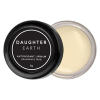 DAUGHTER EARTH Antioxidant Lip Balm | Vegan and Beeswax Free | Lip Care For Dry Chapped & Pigmented Lips | Fragrance Free Hydrating Natural Lip Mask | Soft Pink Moisturized Lips | 6 gm