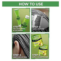 Garnier, Hair Colouring Creme, Long-lasting Colour, Smoothness & Shine, Color Naturals, Shade: 1 Natural Black, 70ml + 60g (Pack of 2)