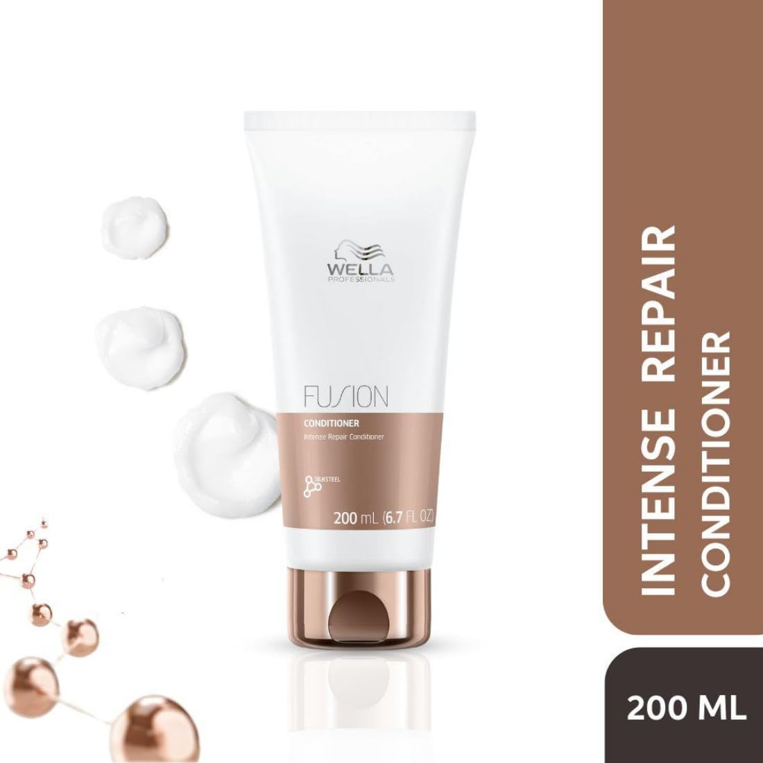 Wella Professionals Fusion Intense Repair Conditioner | For Damaged, Frizzy Hair | 200 ml | With Silk Amino Acids & Micronized Lipids | Vegan, Cruelty-free