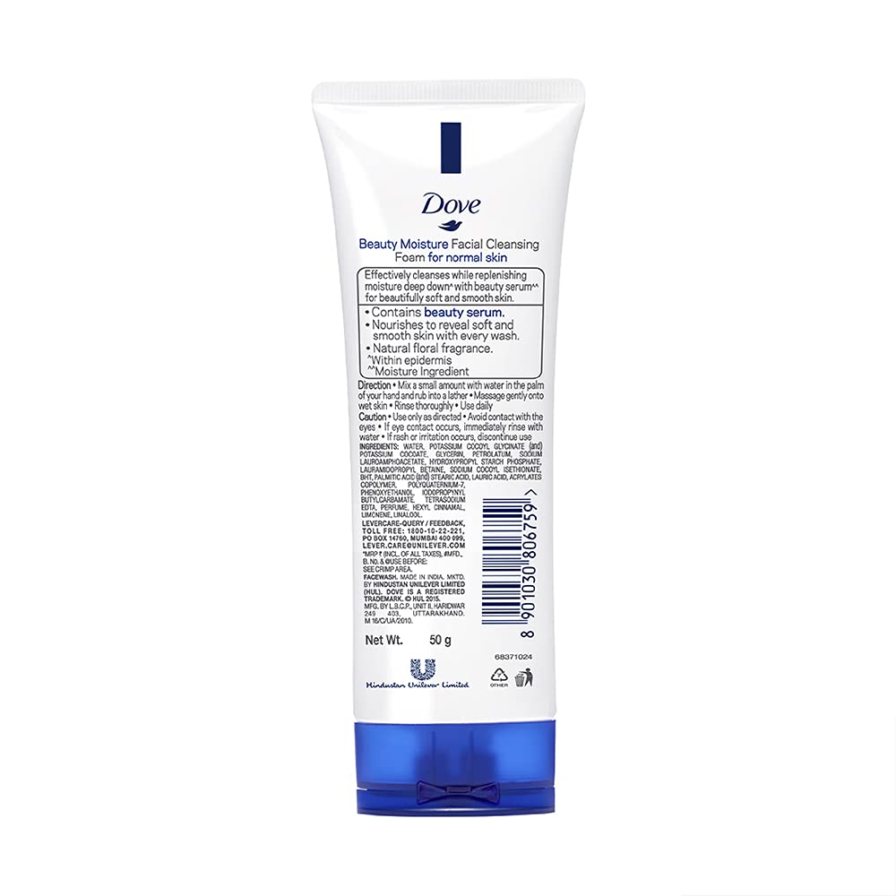 Dove Beauty Moisture Conditioning Face Wash Cleanser, 50 ML