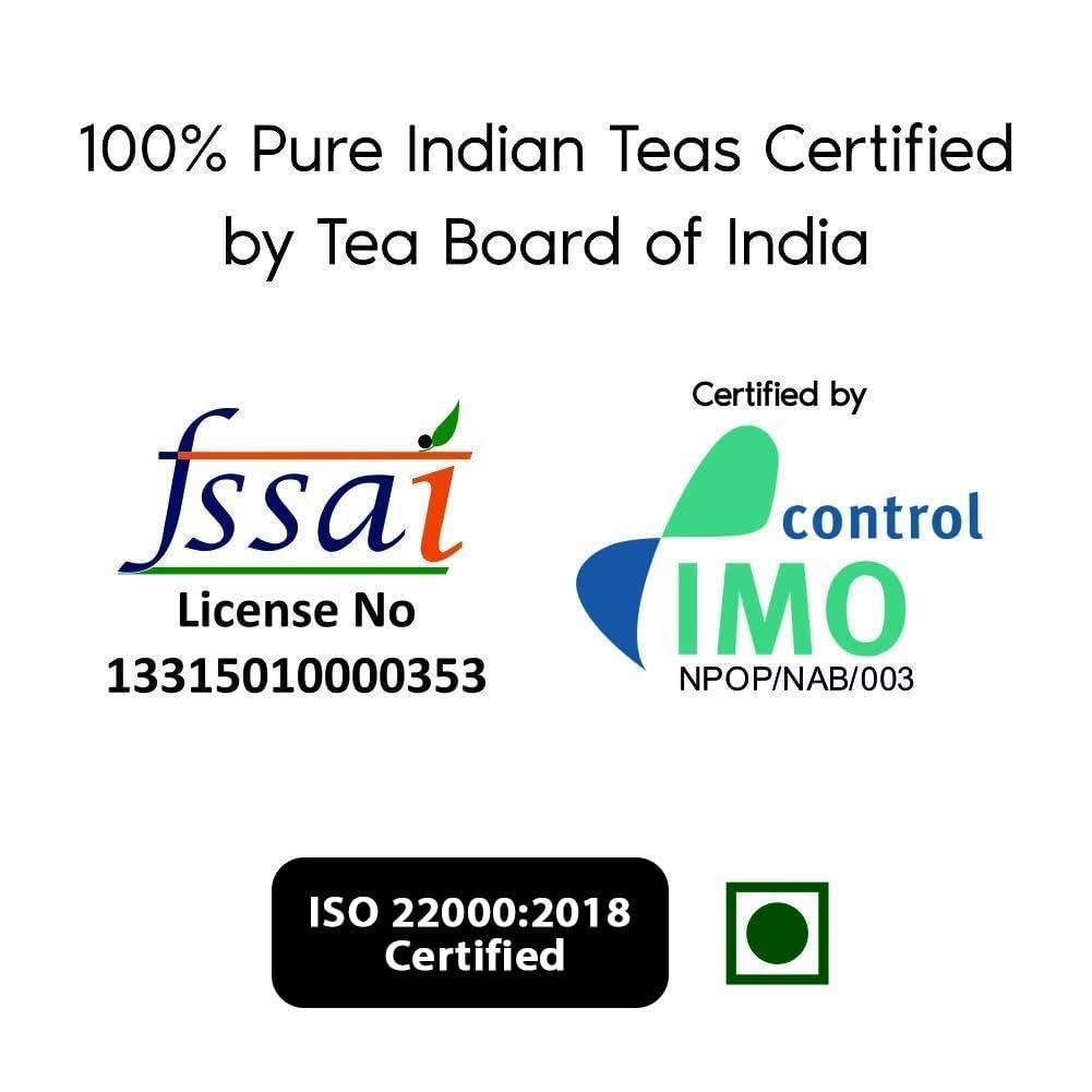 Golden Tips Applause Fine CTC Tea, Strong & Aromatic Chai Patti, 100% Natural Loose Tea Leaves (250 Gram -125 Cups)
