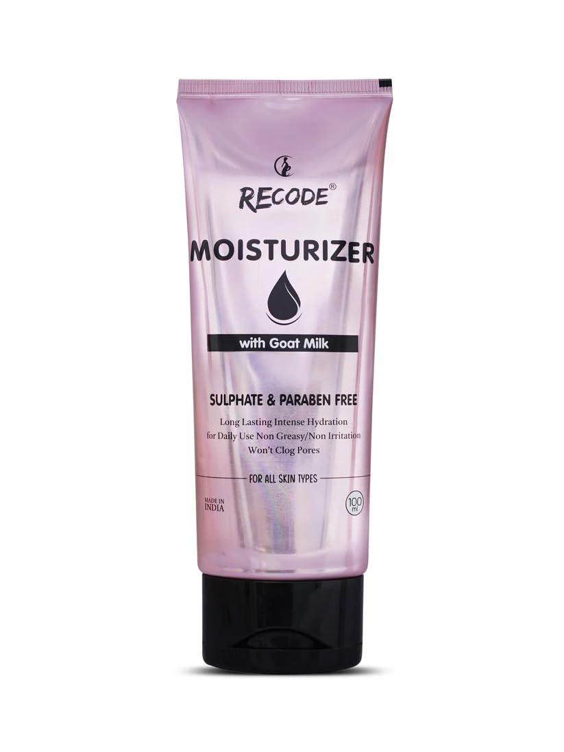 recode Goat Milk Moisturizer Cream For Face & Body 100Ml | Intense Hydration For Daily Use | Non Greasy | Non Irritant | Suitable For All Skin Types