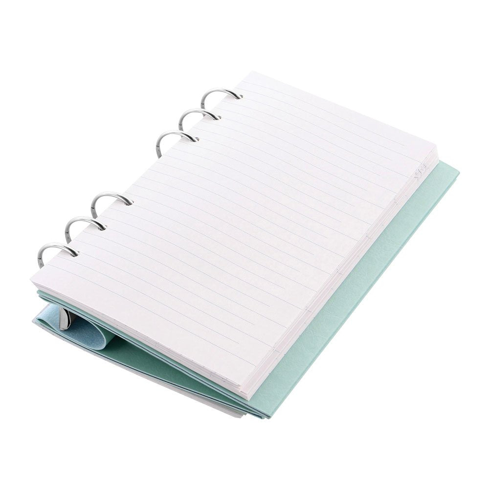 Filofax Clipbook, Classic Refillable Notebook, Duck Egg, Personal (6.75 x 3.75") Ruled, Plain and Quadrille Notes Pages, Undated Planner, Yearly, Monthly and Weekly Calendar (B023629)