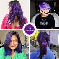 Paradyes Semi-permanent Electric Purple DIY Conditioner Based Hair Colour infused with Aloe-vera, Bhringaraj, Brahmi, Almonds & Amla 120 gm