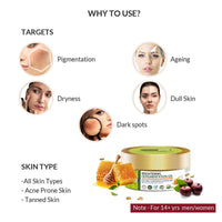 Indus valley Face care combo of Cow's Milk Yogurt & Honey Gel, Under eye cream and Skin Lightening Brightening Face mask (50ml+50ml+100ml=200ml)