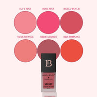 Lakyou Beauty Velvet Liquid Blush Matte | Light Weight | Highly Pigmented | Long-lasting | Easily Blendable | All Skin Types | Shade-03 (Muted Peach) 15ml