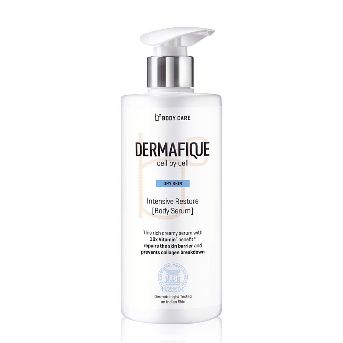 Dermafique Intensive Restore Body Lotion Serum with Vitamin E – 300ml, Body Lotion for Dry Skin, Suitable for Summer, with 10x Vitamin E Benefits & Deep Hydration, Moisturizer for Body | Dermatologist Tested