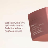 Neude Sleep On It Overnight Hydrating Mask 50ml – Leave-on Night Cream Mask with Goat Milk, Niacinamide for Glowing, Nourished Skin; Hydration & Repair; Suitable for Men & Women, All Skin Types