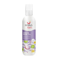 Mylo Care Anti Hair Fall Oil with Onion 200ml, Nature's Best Solution Against Hair Fall with the Goodness of Almond Oil, Coconut Oil, Argan Oil, Amla & Bhringraj, No Silicones, Parabens & Mineral Oil