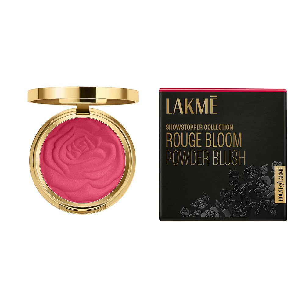 Lakmé Showstopper Collection Rouge Bloom Powder Blush Vintage Rose -12g
