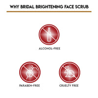Jovees Herbal Bridal Brightening Face Scrub With Turmeric, Honey & Pearl Millet Flour | Gently Remove Dead Skin | For Ultra Radiance | For All Skin Types 100G