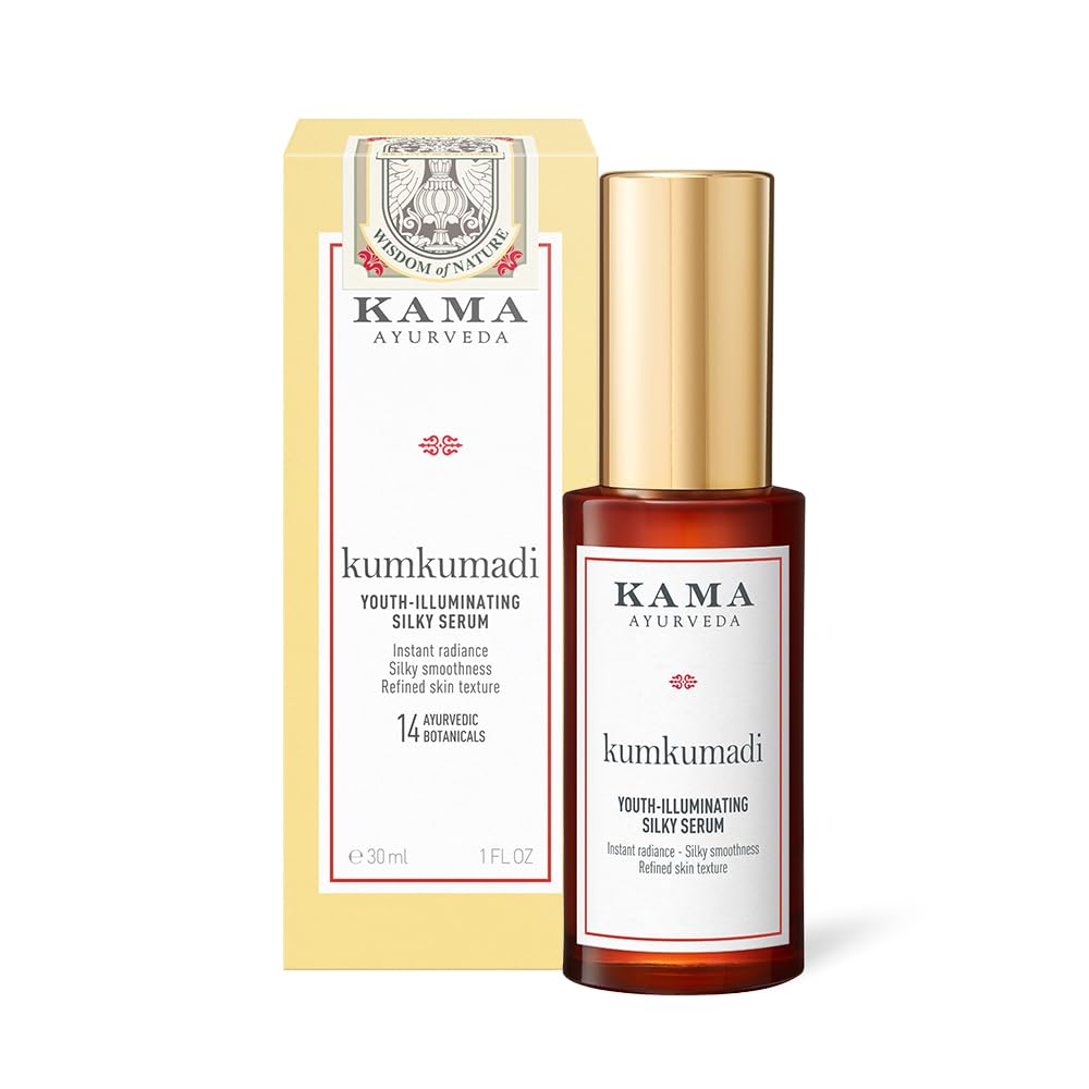 KUMKUMADI YOUTH-ILLUMINATING SILKY SERUM 30 ML | Brightening Face Serum| With Kumkumadi Oil & Hyaluronic Acid