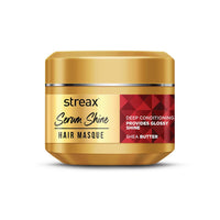 Streax Serum Shine Hair Mask, 200gm| For Dull Dry Fizzy Hair|Hair Masque For Women & Men |Infused with Shea Butter|Conditioner for Hair |Hair Mask for Frizzy Hair|For Normal, Wavy, Straight & Curly Hair