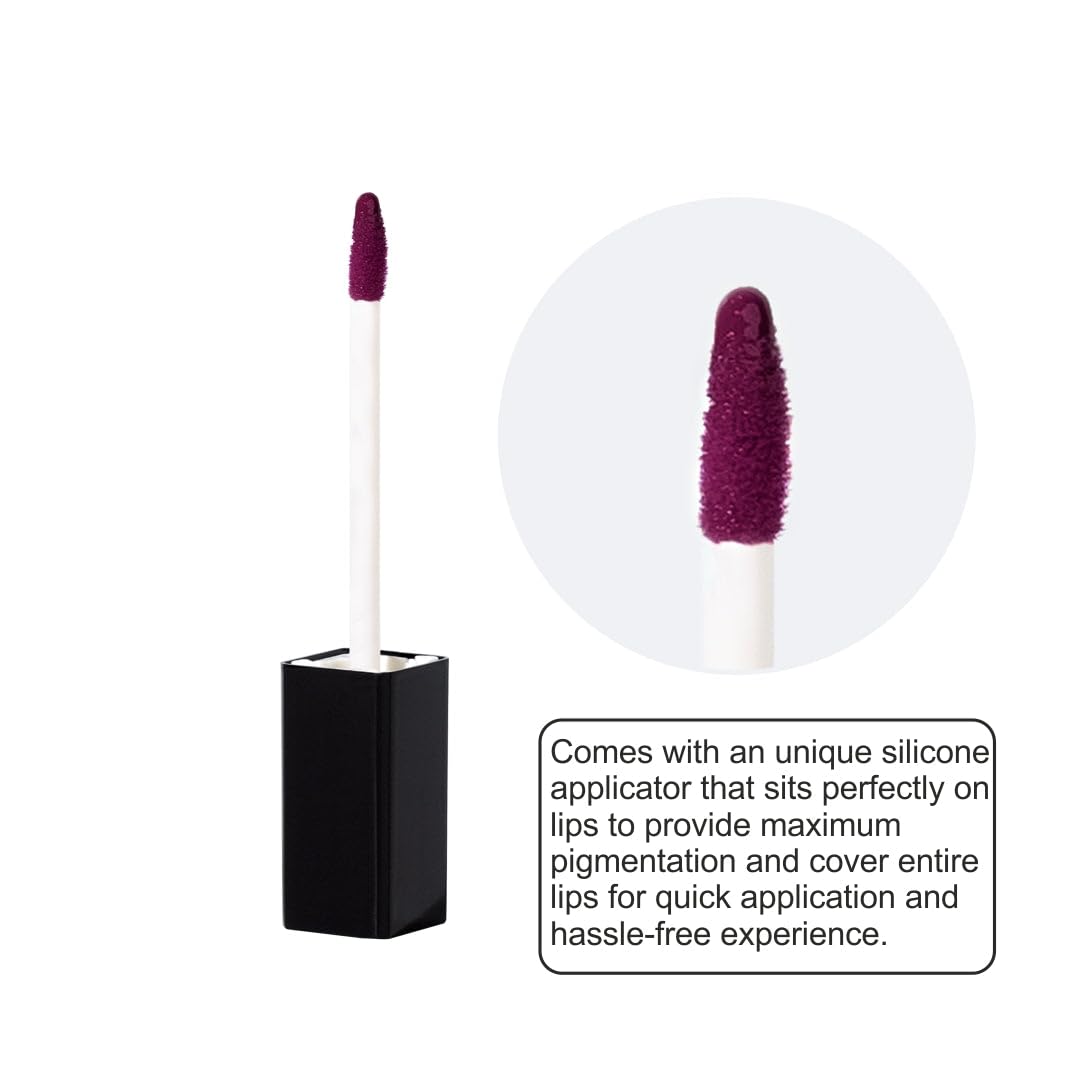 FLiCKA Set and Attack Liquid Matte Lipstick For Women| Transfer Proof, Smudge Proof, Non-Sticky, Creamy Lightweight Lipstick For Women, 13 Hot Ticket, 7ml