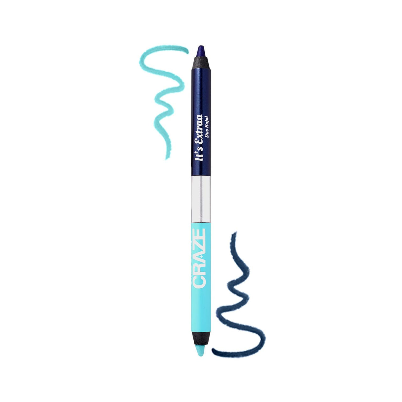 Swiss Beauty CRAZE It's Extraa Duo Kajal with Vitamin E | 2-in-1 Shades | Highly Pigmented | Smudge-Proof | With Precise Tip | Shade- Riverdale, 2.6g |