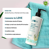 Plum Tea Tree Dandruff Control Shampoo I With Tea Tree Oil,Propanediol Caprylate&Willow Bark Extracts I For All Hair Types Dandruff Control|Sulphate Free|Paraben- Free I 100% Vegan|250 Ml,2 Count