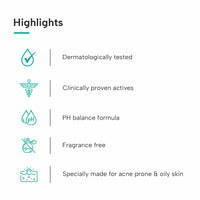 DERMATOUCH Salicylic Acid 2% Face Wash | For Acne & Oil Control | Suitable to All Skin Types | For both Men & Women | 100ML(Pack of 3)