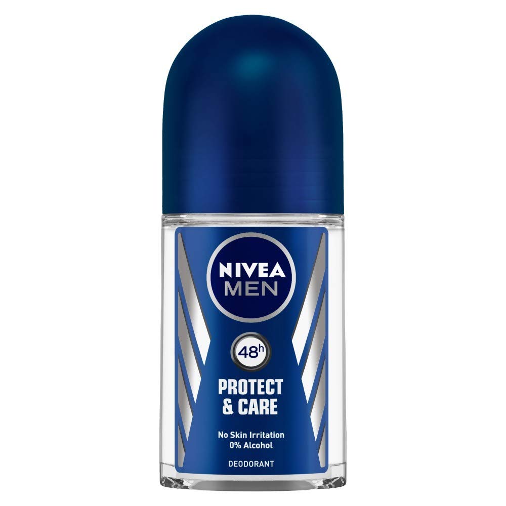 NIVEA Men Deodorant Roll On, Fresh Power, 50ml & NIVEA Men Deodorant Roll On, Protect & Care, 50ml