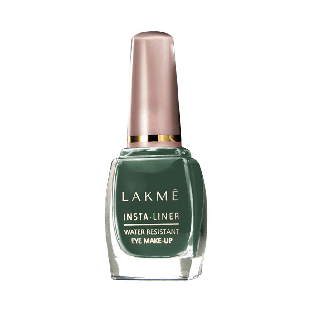 Lakmé Insta Liquid Eye Liner Matte Finish, Green, 9ml & Insta Eye Liner Matte Finish, Black, Water Resistant, Long-Lasting, 9ml