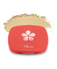 Olivia Weightless Matte Finish Compact Powder for Women | Full Coverage Face Makeup | Non-Oily Matte Look | Pore Minimizing & Evens Out Complexion | For All Skin Types | 10g | 02 Milky Glow