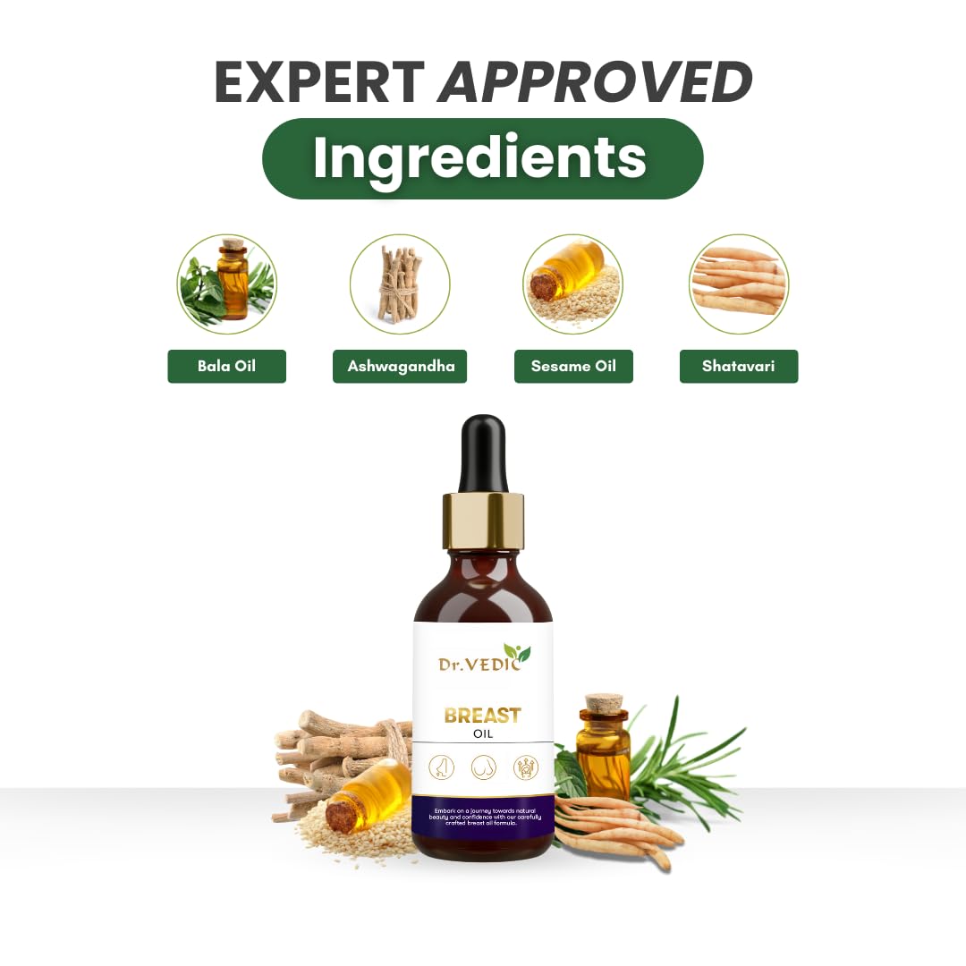 Dr Vedic 100% Pure & Natural Oil | With Ayurvedic Herbs Like Ashwagandha, Bala, Shatavari - 50 ml
