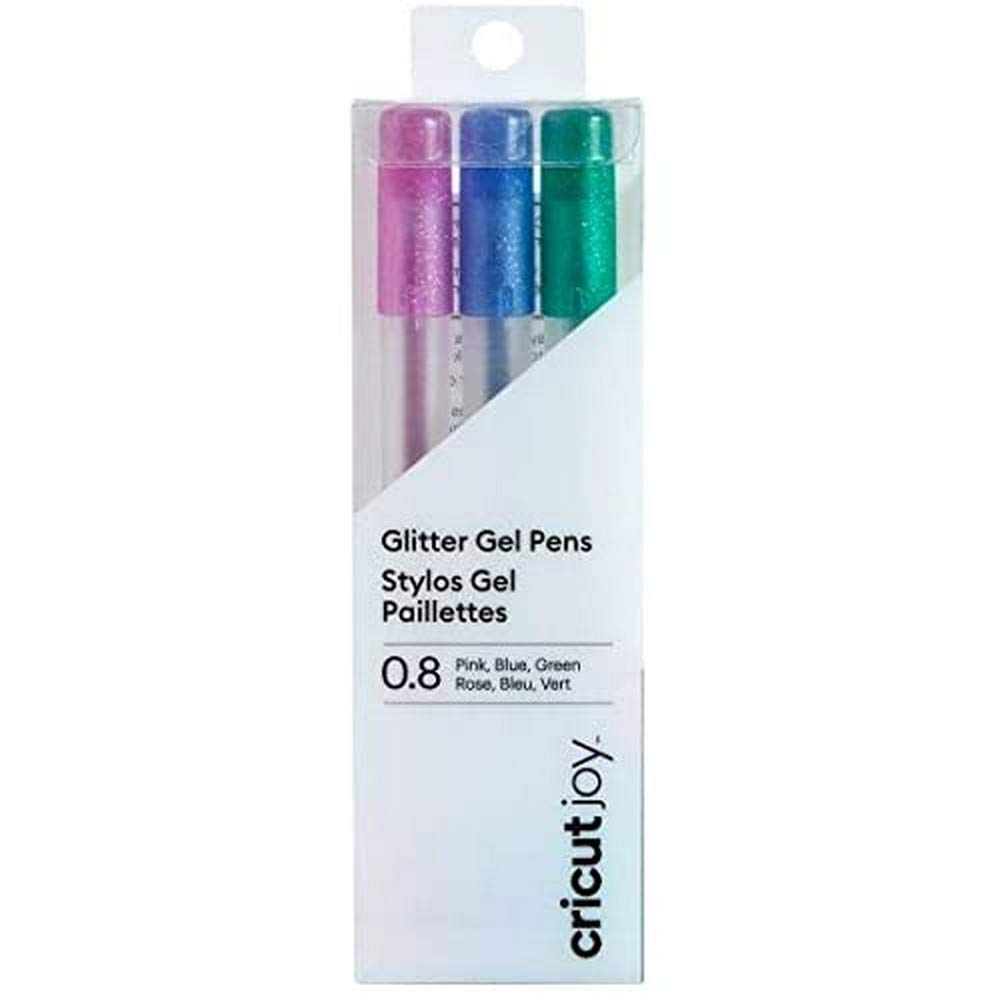 Cricut Joy Glitter Gel Pens, 0.8 mm (3) Pink, Blue, Green Glitter Gel Point
