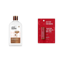 Just Herbs Saffron + Malai Nourishing Body Milk Lotion- 300ml & Just Herbs Tinted Lip Balm 4 g (Cherry) Combo