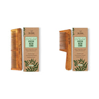 Nat Habit Neem Comb Combo: Dual Tooth Neem Comb, Lemon Burst Face Ubtan For Deep Cleansing, Tightening & Instant Glow