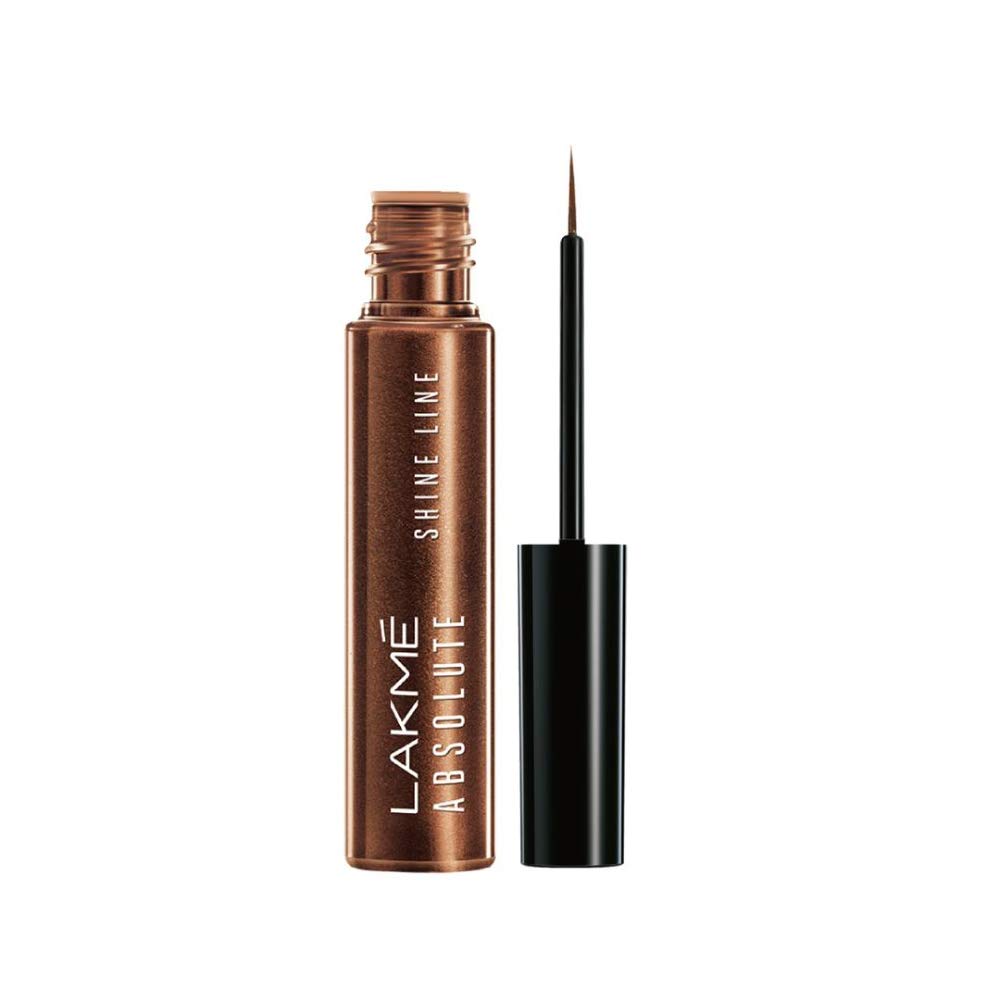 Lakmé Insta Shimmery Eye Liner, Blue, 9 Ml And Lakmé Absolute Shine Line Eye Liner, Shimmer Bronze Gel, 4.5Ml