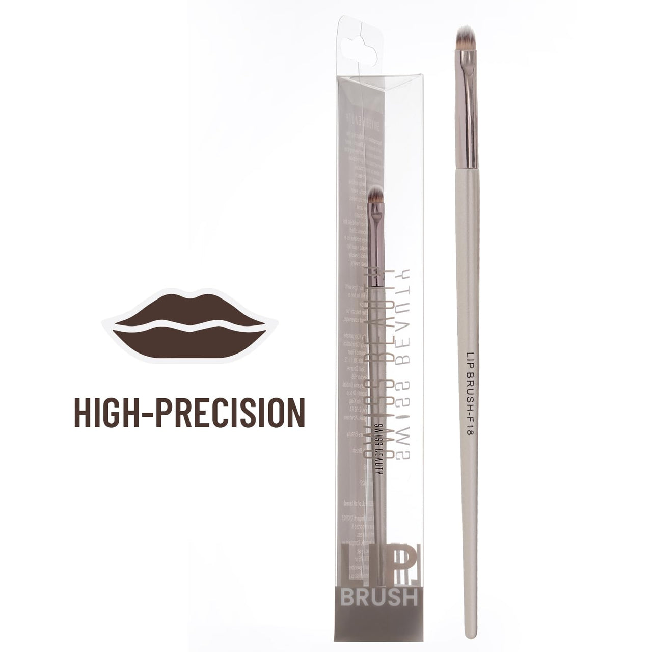 Swiss Beauty Lip Brush with Soft & Synthetic Bristles | Ideal for Cream and Liquid products | Easy to hold & Precise application