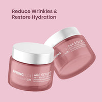 Spring H2O Age Sculpt Anti-Aging Cream – Reduces Wrinkles & Fine Lines | Hydrates & Firms Skin | With Peptides, Hyaluronic Acid | For Youthful, Glowing Skin