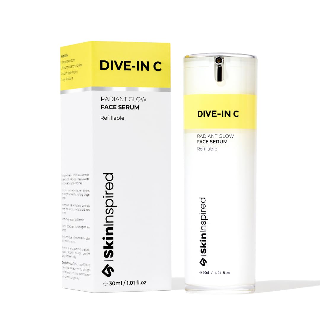 SkinInspired 20% EAA Vitamin C Serum (30ml) | For Skin Brightening, Radiance Glow, Anti Ageing, Skin Glow, Boosts Collagen | For All Skin Types | Good For Summers | For Women & Men