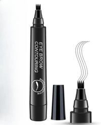 Tmisham Store Eyebrow Pen- Black, Waterproof & Smudge-proof, One Swipe Application with Micro Precision, Natural & Long-lasting Finish, For Denser & Fuller Eyebrows, Easy to use(pc of 1)