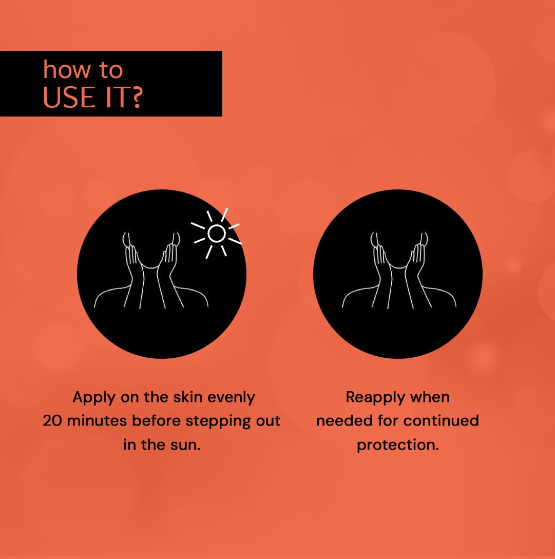 Deconstruct Brightening Sunscreen for Dry Skin with SPF 50+ | 8 hours Long Lasting Dewy Sunscreen | Water Resistant, No White Cast, Quick Absorbing | For Women and Men | 50gm