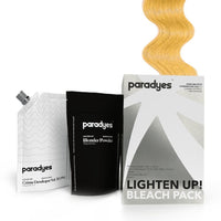 Paradyes Lighten Up! Bleach Pack 30 Vol. enriched with Flax Oil, Almond Oil and Olive Oil to lighten dark hair, suitable for All Hair Types