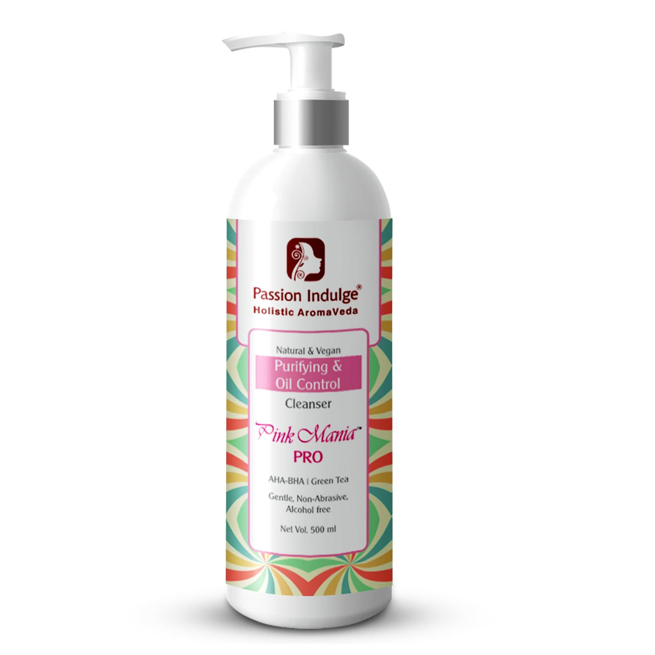 Passion Indulge Professional Anti-acne Face Cleanser Pinkmania PRO- 500 ml, Skin Purifying, Oil Control with AHA BHA