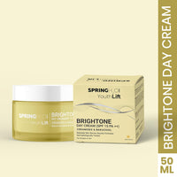 Spring H2O Brightone Day Cream (SPF 15 PA++) | Daily Hydrating & Nourishing Moisturizer for Glowing Skin | Lightweight, Non-Greasy Formula | For All Skin Types – 50ml