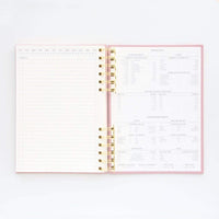 Designworks Ink Standard Issue No. 12 Dusty Pink Undated Planner Notebook Journal with Lined Pages, Elastic Pen Holder, and Durable Spiral Binding for Work, Writing, Journaling - 6