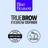 Blue Heaven True Brow Eyebrow Definer, Black, 0.30gm