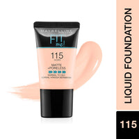 Maybelline New York Prom Queen Makeup Kit - Fit Me Foundation Tube Ivory + Hypercurl Mascara Washable + Creamy Matte Nude Nuance, Pack Of 1