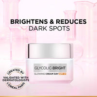 L’Oréal Paris Glycolic Bright Daily Foaming Facial Cleanser, Daily Glowing Facial Cleanser 100ml + L'Oreal Paris Glycolic Bright Glowing Day Cream Reveals Glowing skin, 15ml (2 ITEM IN SET)